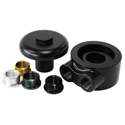 Aeroflow billet sandwich adapt universaLOW PROFILE DESIGN -8ORB