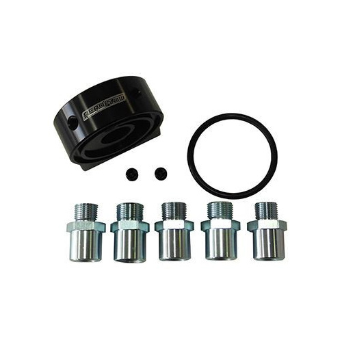 Aeroflow billet sandwich adapter -8ORB ports 2 x 1/8''