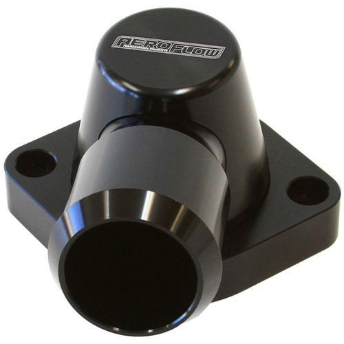 Aeroflow BILLET THERMOSTAT HOUSING BLACK SWIVEL LS3 ONLY