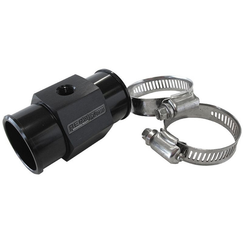 Aeroflow 1-1/4'' 32mm WATER TEMP HOSE ADAPTER w/ 1/8'' NPT GAUGE PORT