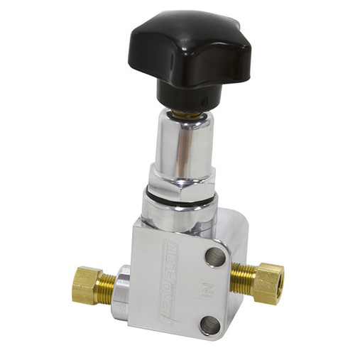 Aeroflow BRAKE PROPORTIONING VALVE KNOBSTYLE POLISHED