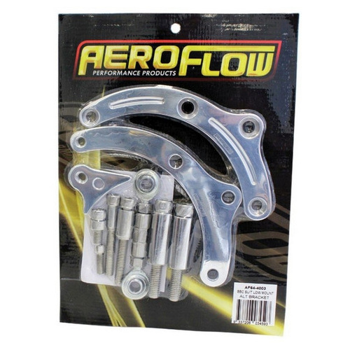 Aeroflow BBC SUIT LOW MOUNT ALT BRACK P/SIDE SHORT PUMP - POLISHED