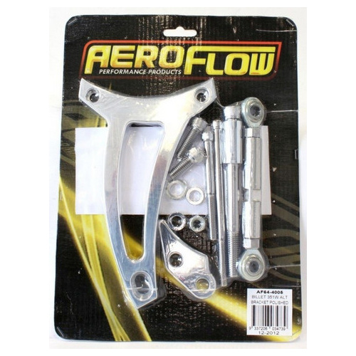 Aeroflow BILLET ALTERNATOR BRACKET 351W NOTE POLISHED
