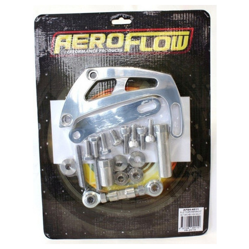 Aeroflow BILLET POWER STEER BRACKET S/BHIGH MOUNT SUIT S/B CHEV