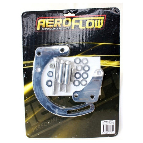 Aeroflow LOW MOUNT ALT BRACKET CHROME S/B CHEV WITH SHORT WATER PUMP