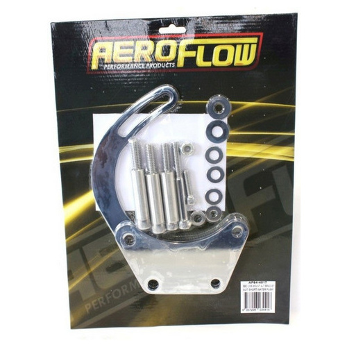 Aeroflow LOW MOUNT ALT BRACKET CHROME B/B CHEV WITH SHORT WATER PUMP