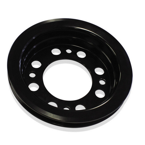 Aeroflow HOLDEN V8 CRANK V PULLEY HQ-WBSUITS EARLY RED W/PUMP BLACK
