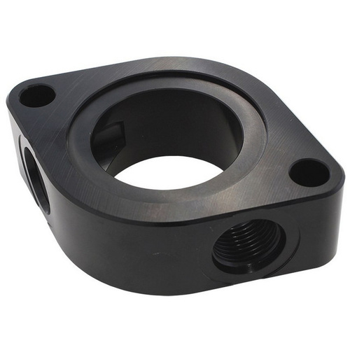 Aeroflow AEROFLOW CHEV WATER NECK SPACER WITH 2 X -8ORB AUX PORT