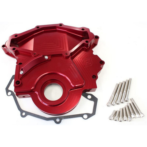 Aeroflow HOLDEN 304 308 BILLET TIMING COVER ACCEPTS MECH FUEL PUMP