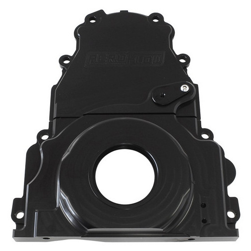 Aeroflow HOLDEN / CHEV LS BILLET 2 PIECTIMING COVER BLACK ANODISED