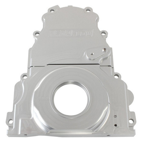 Aeroflow HOLDEN / CHEV LS BILLET 2 PIECTIMING COVER SILVER ANODISED