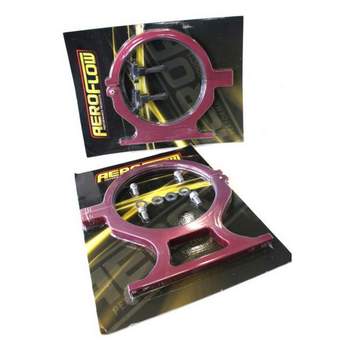 Aeroflow NOS BOTTLE BILLET BRACKETS PAIR RED NITROUS