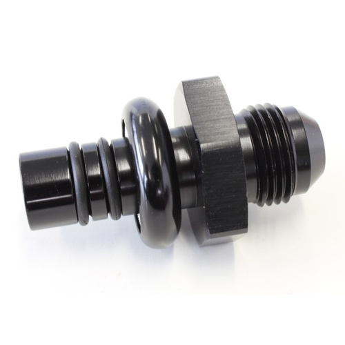 Aeroflow FORD EFI REGULATOR ADAPTER -8AN WITH .550'' SHANK BLACK