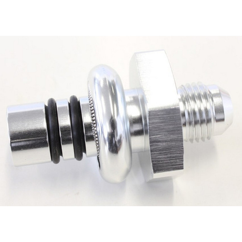 Aeroflow FORD EFI REGULATOR ADAPTER -8AN WITH .550'' SHANK SILVER