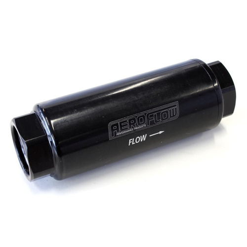Aeroflow AEROFLOW PRO FILTER 60 MICRON BLACK FEMALE -8 ORB 1.25''x3.5''
