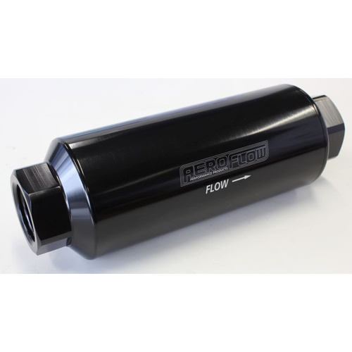 Aeroflow AEROFLOW PRO FILTER 60 MICRON BLACK FEMALE -12 ORB 2.4'' x 7''