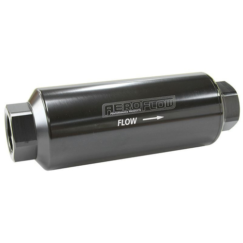 Aeroflow AEROFLOW PRO FILTER 40 MICRON BLACK FEMALE -12ORB 2'' x 5.5''