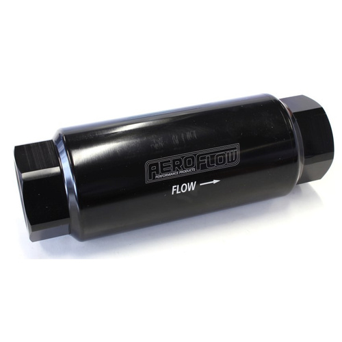 Aeroflow AEROFLOW PRO FILTER 60 MICRON BLACK FEMALE -12ORB 2'' x 5.5''
