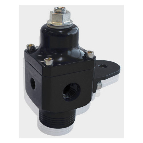 Aeroflow 2 PORT FUEL PRESSURE REGULATORBLACK 750+ HP @ 4-12 PSI