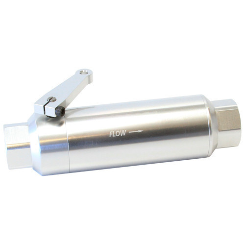 Aeroflow -12ORB INLINE FILTER WITH BALLVALVE STAINLESS STEEL 60 micr