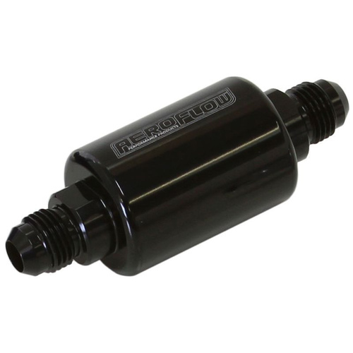 Aeroflow AEROFLOW FILTER 40 MICRON BLACK -6AN 1.25'' x 3'' NOTES