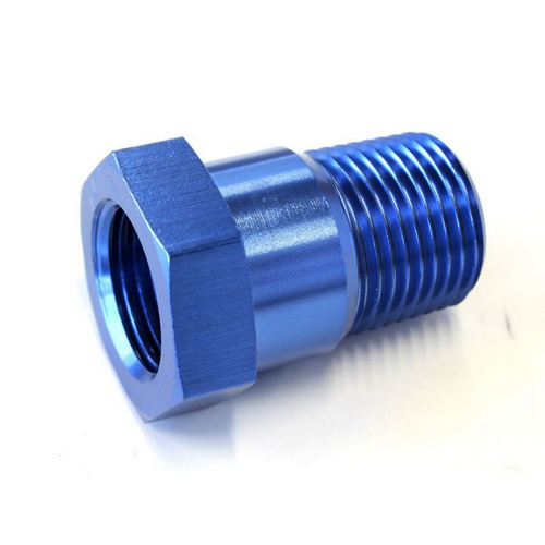 Aeroflow TEMPERATURE PROBE ADAPTER BLUE 3/8'' MALE 5/8'' FEMALE