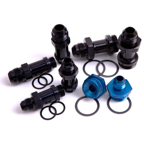 Aeroflow HOLLEY INLET FITTING 3/8'' BARBBLACK 7/8'' X 20 TO 3/8'' BARB