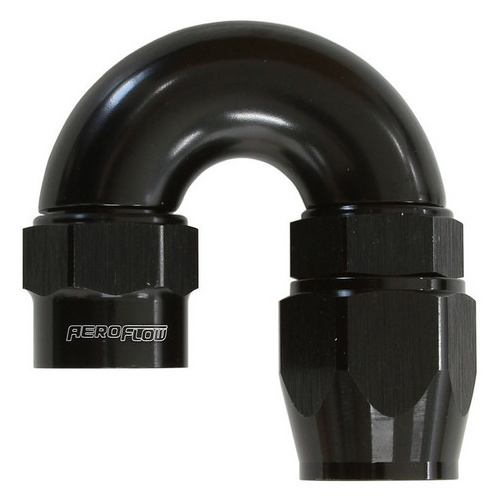 Aeroflow -10AN 180 DEGREE KRYPTALON FULL FLOW BIG BORE 1 PIECE