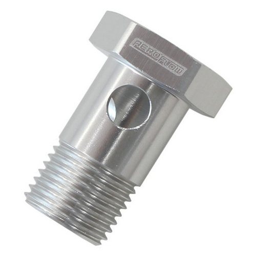 Aeroflow M18 X 1.5 BANJO BOLT SILVER USE WITH -10AN 18mm BANJO