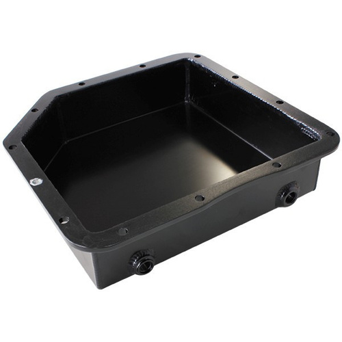 Aeroflow TH350 3'' DEEP FABRICATED TRANSPAN BLACK INC FILTER EXTENSION