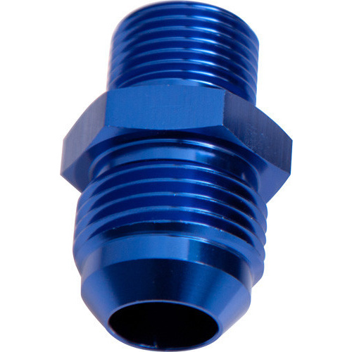 Aeroflow METRIC M10 X 1.0MM TO -6AN BLUE MALE M10X1.0MM TO -6AN