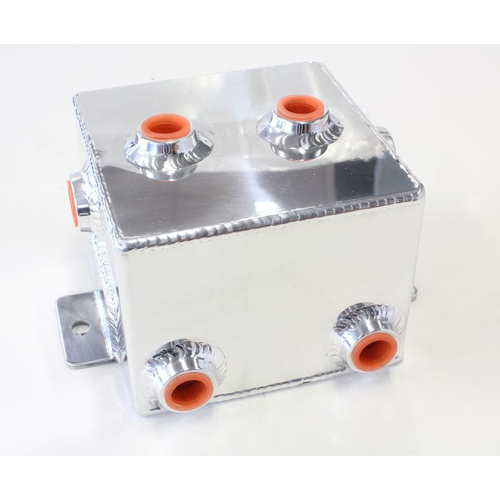 Aeroflow FABRIC ALLOY UNIV TANK 1L X 6 -8 ORB POLISHD WITH MOUNT TABS
