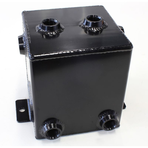 Aeroflow FABRIC ALLOY UNIV TANK 2L X 6 -8 ORB BLACK WITH MOUNT TABS
