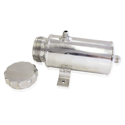 Aeroflow UNIVERSAL POWER STEER TANK 8'' X 3.5'' WITH -8 POLISHED