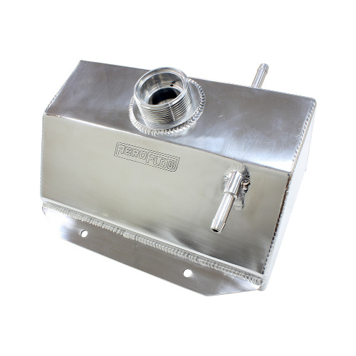 Aeroflow Performance Fabricated Radiator Overflow Tank - Polished