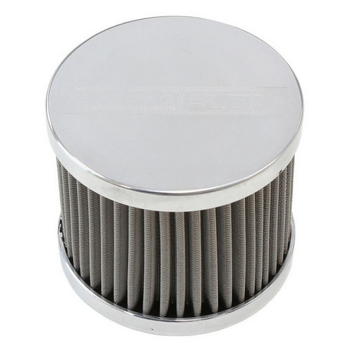 Aeroflow -8AN S/S BILLET BREATHER WITH FEMALE -8AN RE-USABLE