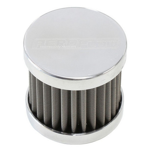 Aeroflow -6AN S/S BILLET BREATHER WITH FEMALE -6AN RE-USABLE
