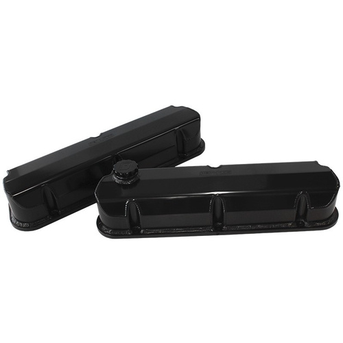 Aeroflow FABRICATED VALVE COVERS BLACK suit FORD 289-351W