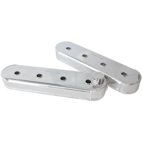 Aeroflow FABRICATED VALVE COVERS POLISHED suit CHEV/HOLDEN LS