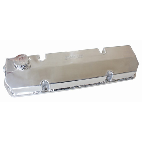 Aeroflow FABRICATED VALVE COVERS POLISHED suit HOLDEN V8 LATE