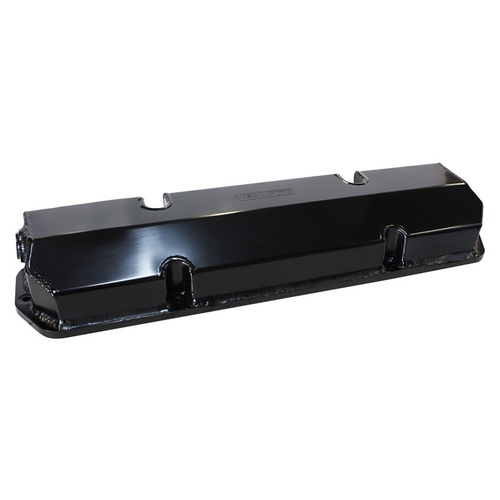 Aeroflow FABRICATED VALVE COVERS BLACK suit HOLDEN V8 LATE