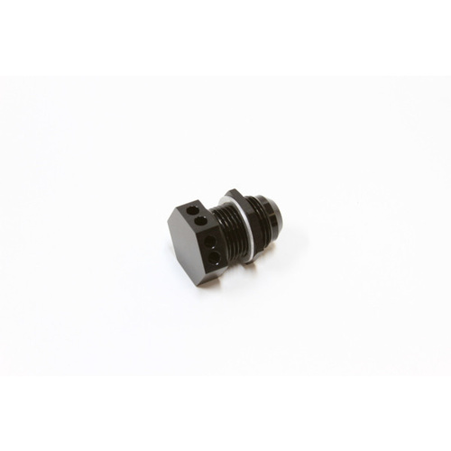 Aeroflow BOLT IN -10AN BREATHER CAST ORFABRICATED COVERS BLACK