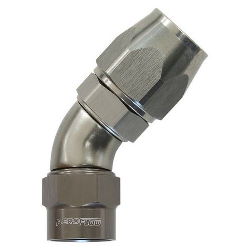 Aeroflow -8AN 45 DEGREE KRYPTALON FULL FLOW BIG BORE 1 PIECE