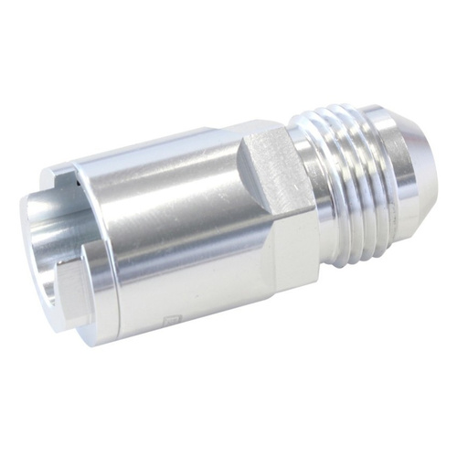 Aeroflow PUSH ON FUEL FITTING LS & LT 3/8 HOSE TO -8AN SILVER