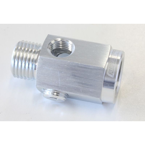 Aeroflow M16 X 1.5 EXTENSION WITH 1/8'' NPT PORT SILVER