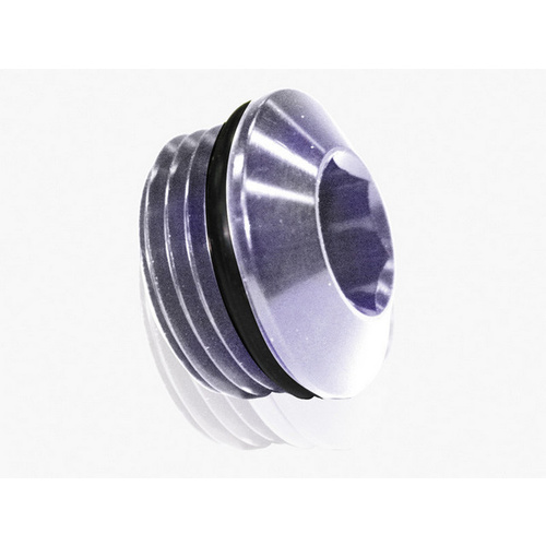Aeroflow ORB SLIMLINE PORT PLUG -4AN SILVER FINISH