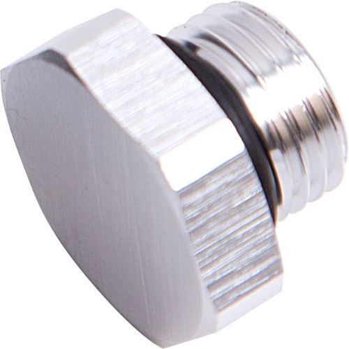 Aeroflow ORB HEX PORT PLUG -6AN SILVER FINISH