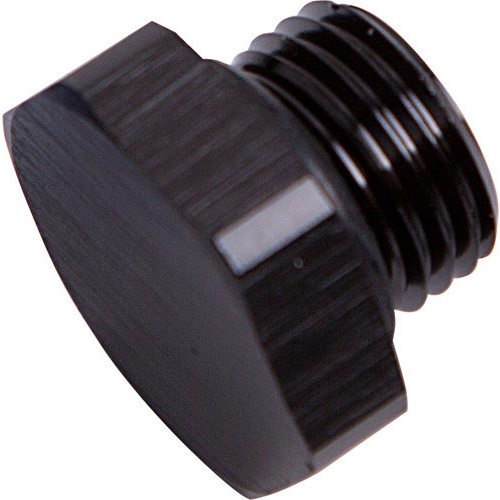 Aeroflow ORB HEX PORT PLUG -16AN BLACK FINISH