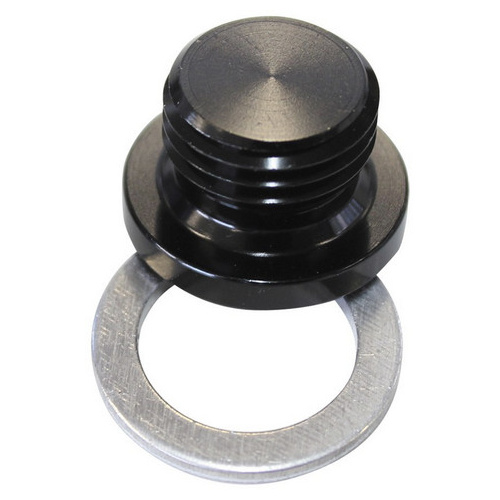 Aeroflow METRIC PORT PLUG M14 X 1.5 BLACK LOW PROFILE HEX PLUG