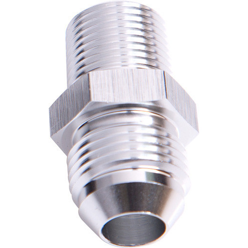 Aeroflow MALE FLARE -10AN TO 1/2'' NPT SILVER MALE FLARE TO NPT ADAPT